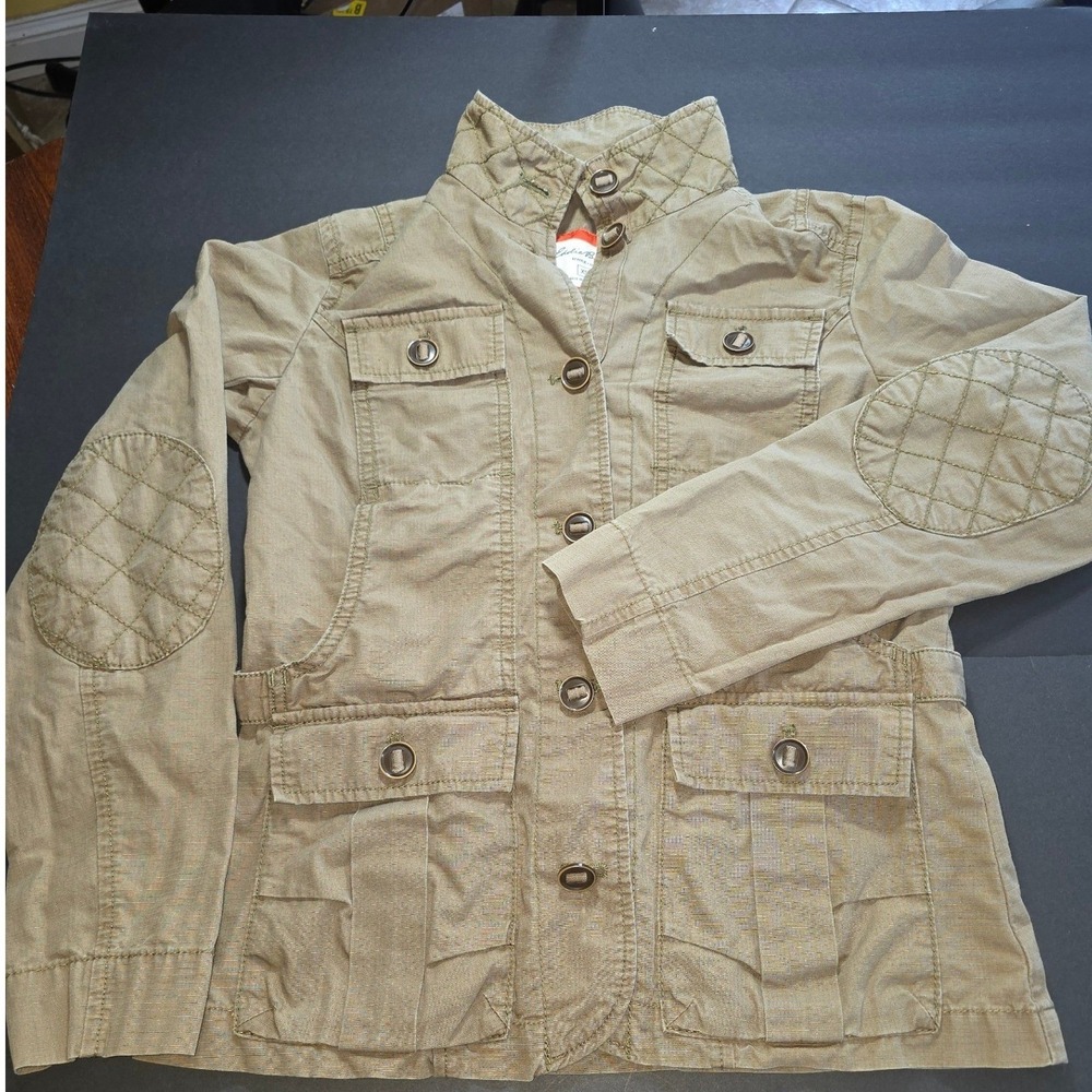Eddie Bauer Gorpcore Utility Field Jacket‎ Womens Small Olive Green Ripstop